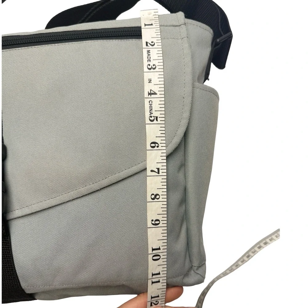 Yak Pak Brooklyn NY Messenger Bag‎ Aqua Canvas Crossbody Laptop Shoulder 2000s
